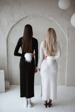 Knitted Slim Fit Merino Wool Midi Dress