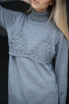 Crochet Merino Wool Bralette Top