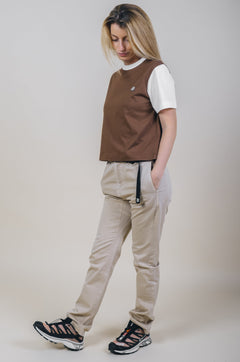 Women's Color Block T-Shirt Cocoa Brown
