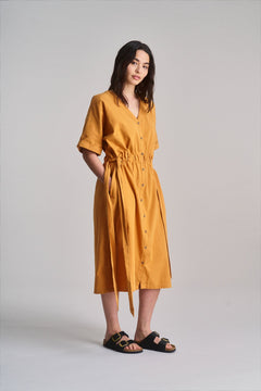 Dusk Organic Cotton Dress Orange
