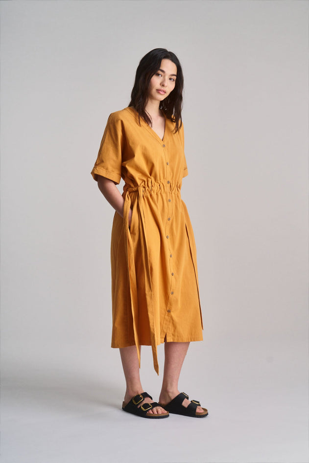 Dusk Organic Cotton Dress Orange