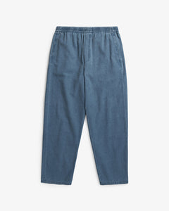 Recycled Denim Wide Unisex Pant Blue