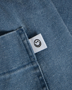 Wide Pants Washed Denim