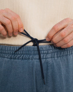 Wide Pants Washed Denim