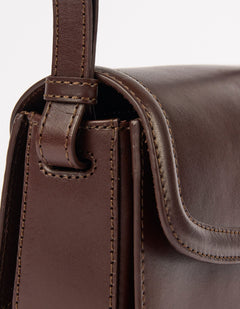 Kendalini Bag Classic Leather Chocolate Brown