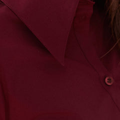 Poplin Shirt Wine Red