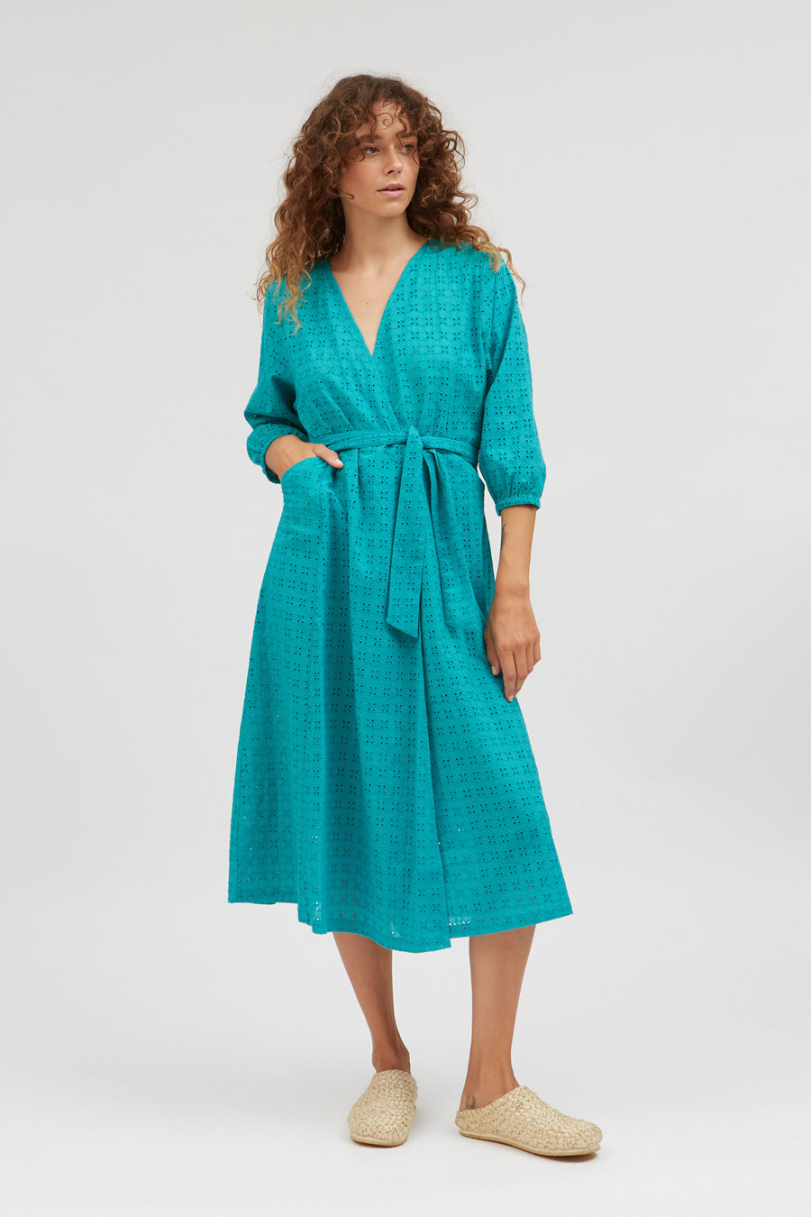 Volga Dress Turquoise