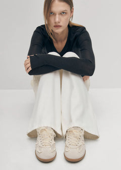 Tb.490 Leather Sneakers Crochet Cream