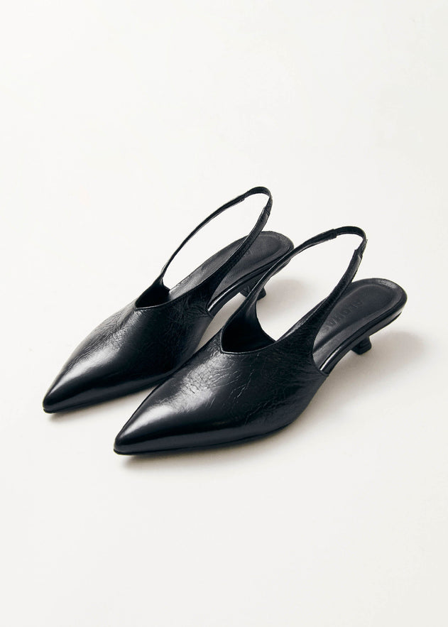 Eros Leather Pumps Black