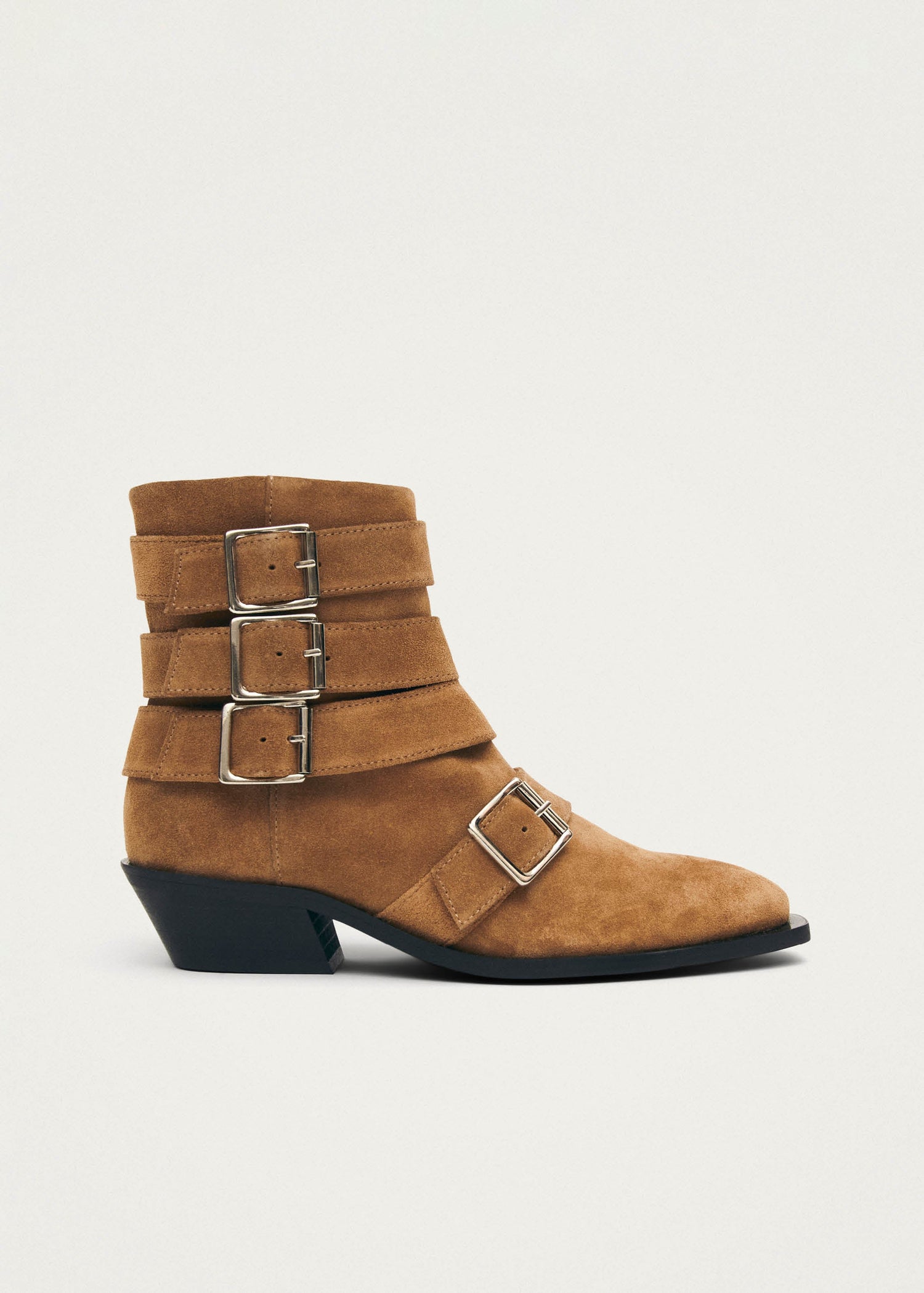 Eras Leather Ankle Boots Suede Tan