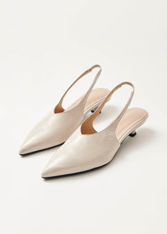 Eros Leather Pumps Cream