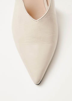 Eros Leather Pumps Cream