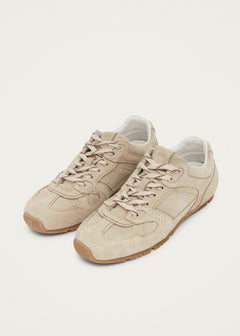 Tb.56 Leather Sneakers Suede Cream