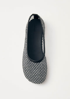Lorain Ballet Flats Mesh Glow Black