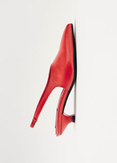 Eros Leather Pumps Red