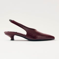 Eros Burgundy Leather Pumps