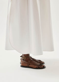 Tallula Leather Sandals Brown