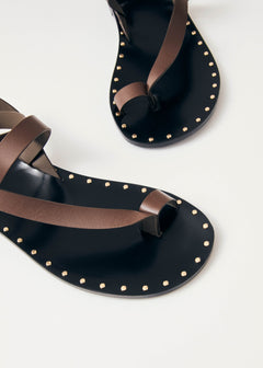 Tallula Leather Sandals Brown