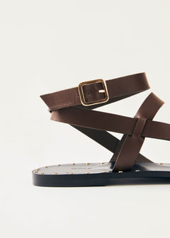 Tallula Leather Sandals Brown