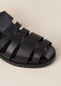 Perry Leather Sandals Black