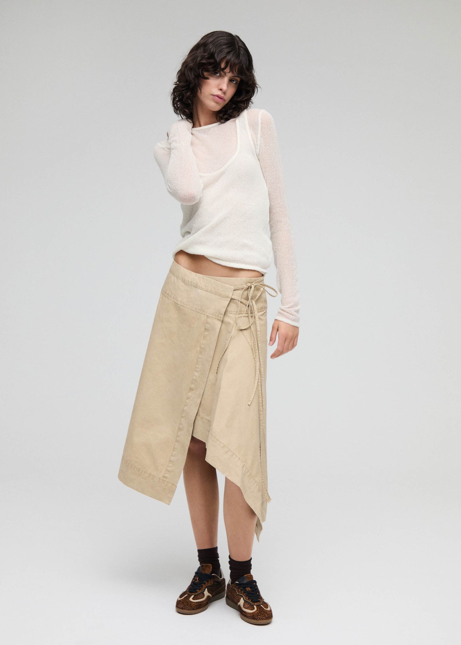 Tb.490 Rife Leather Sneakers Soft Tan