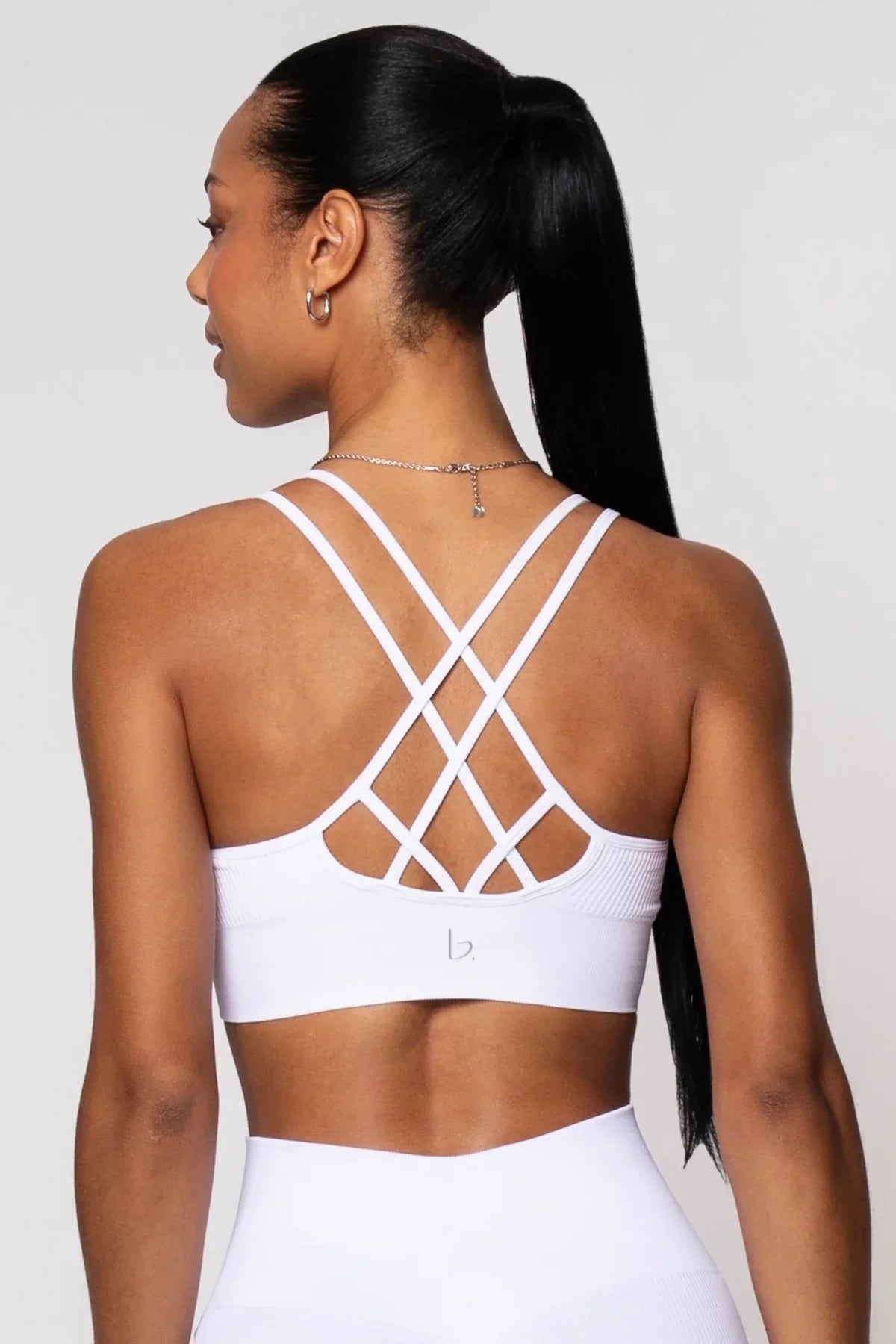 Earth Sports Bra White