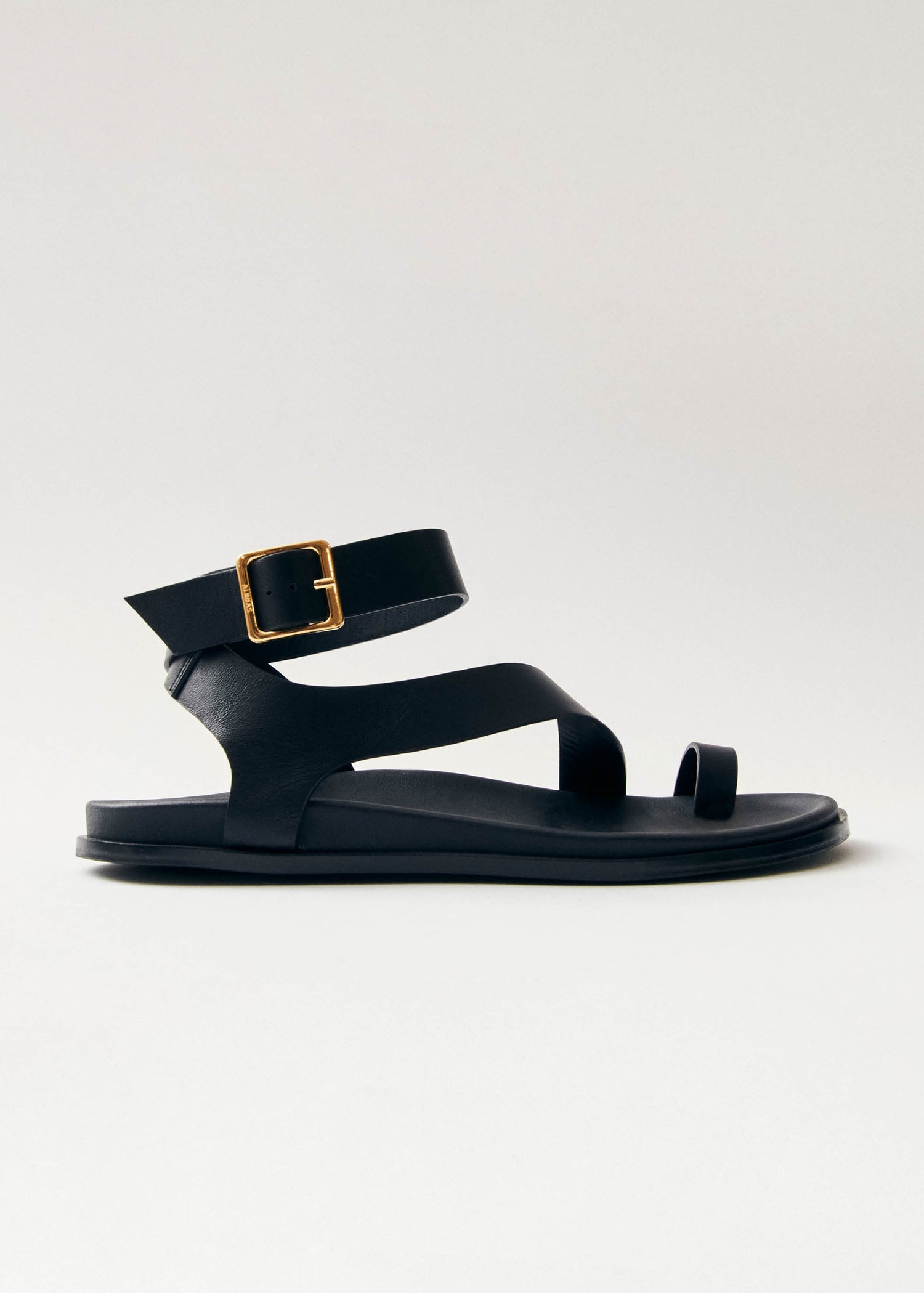 Myles Leather Sandals Black