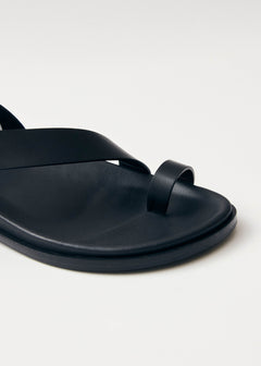 Myles Leather Sandals Black