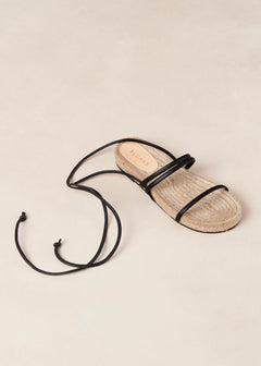 Rayna Leather Sandals Black