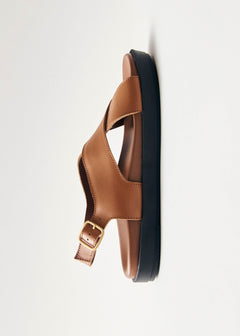 Nico Leather Sandals Brown