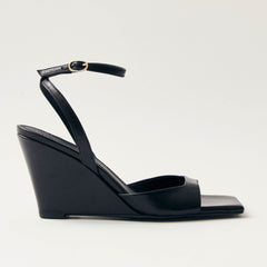 Riya Leather Sandals Black