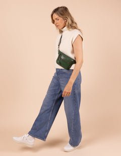 Beck's Bum Bag - Pine Green Classic Leather