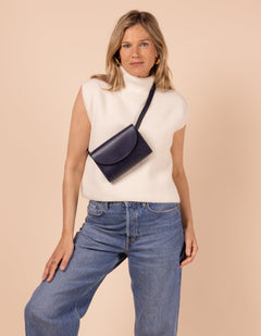 Sanne Belt Bag Vegan Uppeal™ Navy