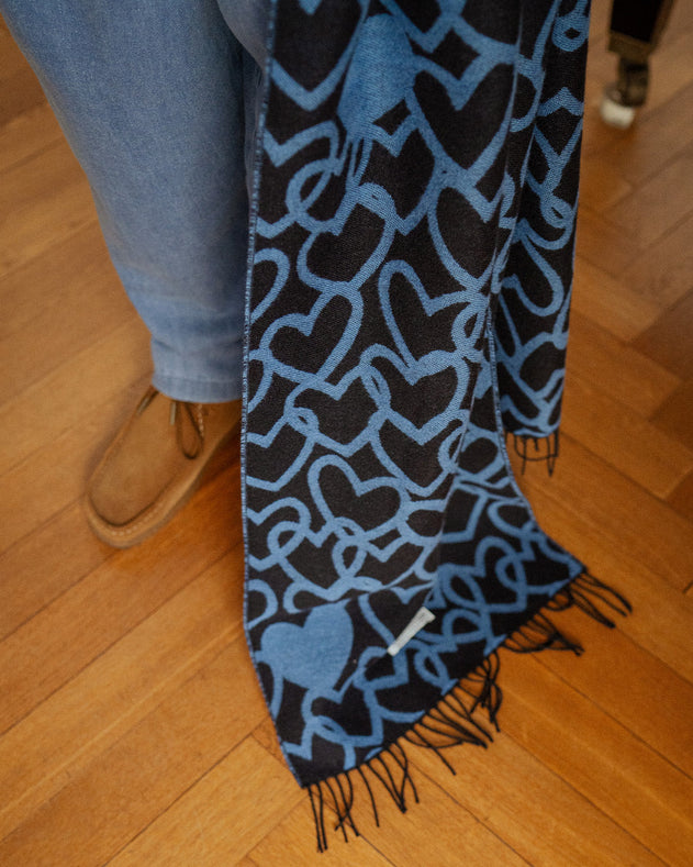 Affection Scarf Black/Blue