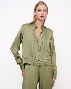 Olive Blouse Green