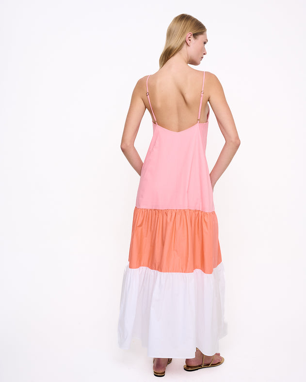 Thin Strap 3 Color Maxi Dress