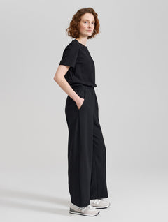 Elvi Wool Blend Pants Black