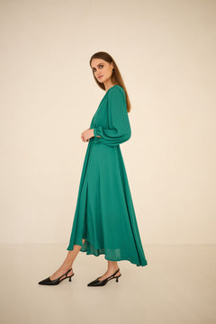 Magnolia Dress Emerald Green