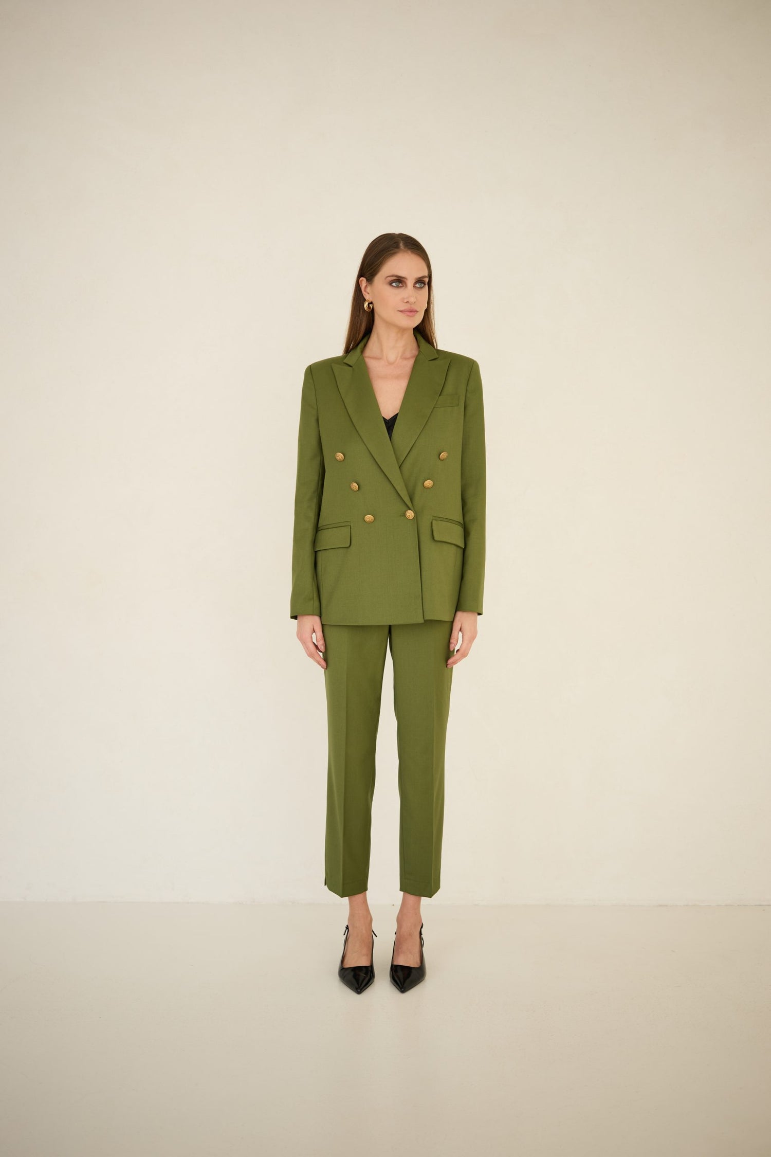 Double-breasted Jacket Olive