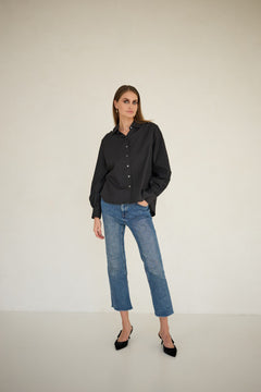 Noel Button-up Shirt Black