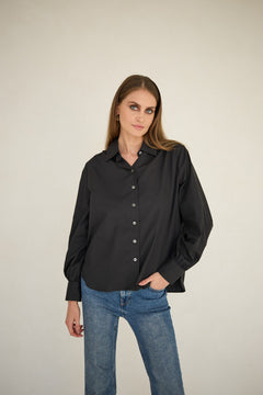 Noel Button-up Shirt Black