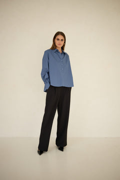 Noel Cotton Shirt Blue