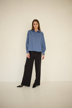 Noel Cotton Shirt Blue