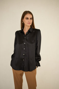 Silk Shirt Black