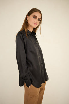 Silk Shirt Black