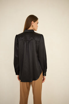 Silk Shirt Black