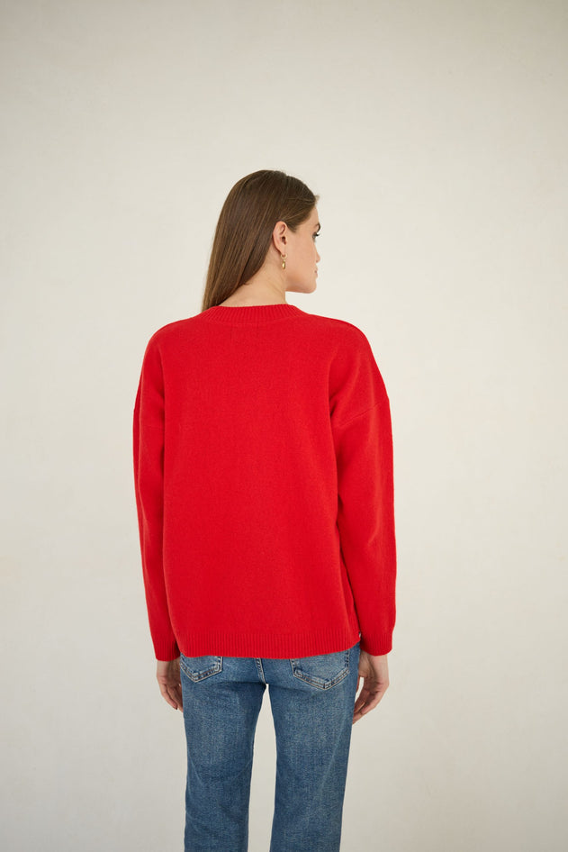 Cashmere Sweater Red