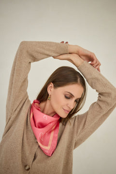 Cashmere Blend Cardigan Beige