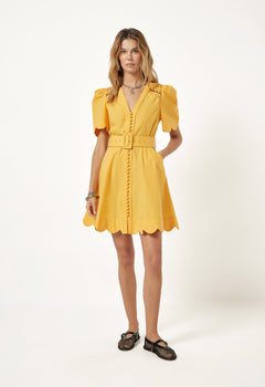 Euphoric Short Dress Warm Sun
