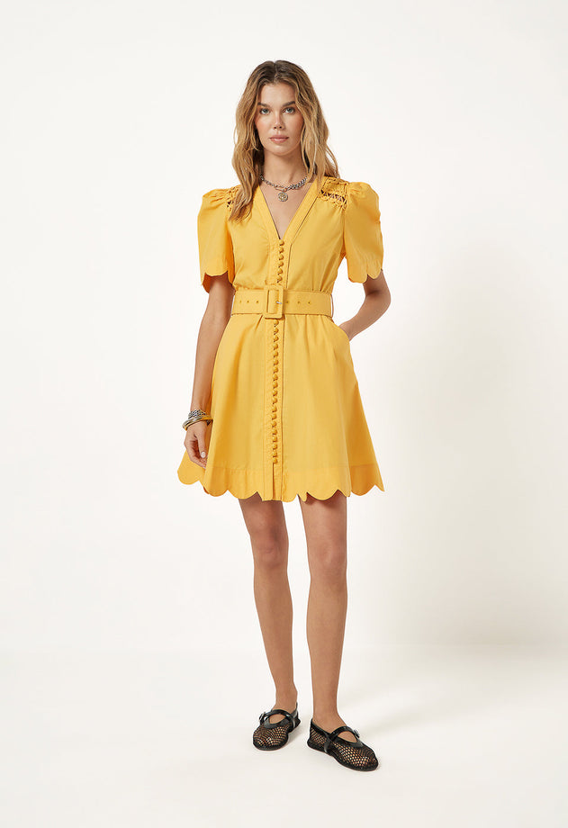 Euphoric Short Dress Warm Sun